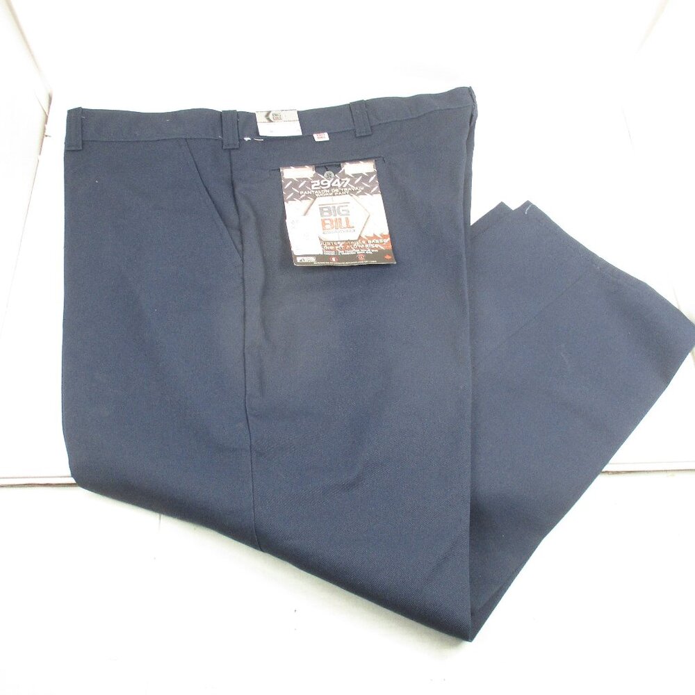 Big Bill 2947 Men’s 46x29 Navy Work Pants NEW with Tags